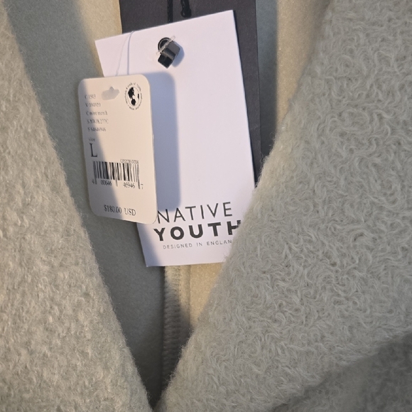 Native Youth Free People Light mint green Trench Coat - Picture 2 of 11